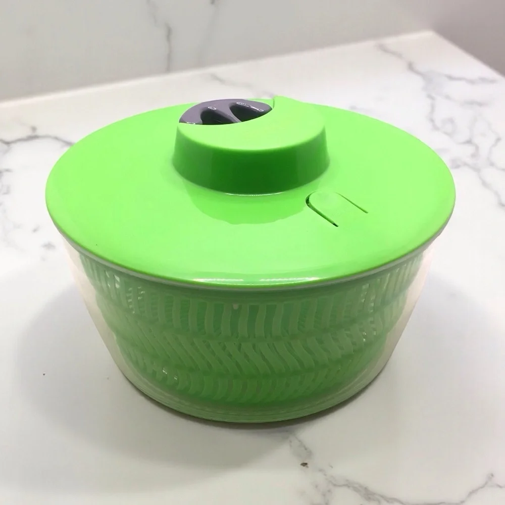 Prep Solutions Salad Spinner 4 Quart Green Pull Cord With Brake